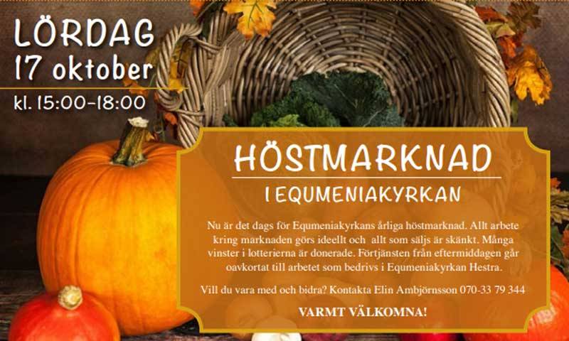 Höstmarknad i Equmeniakyrkan